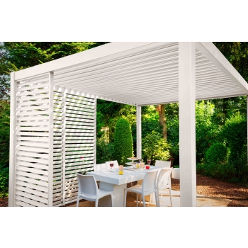 MIRADOR Premium 111 Delux kerti pergola 3 x 4m Fehér